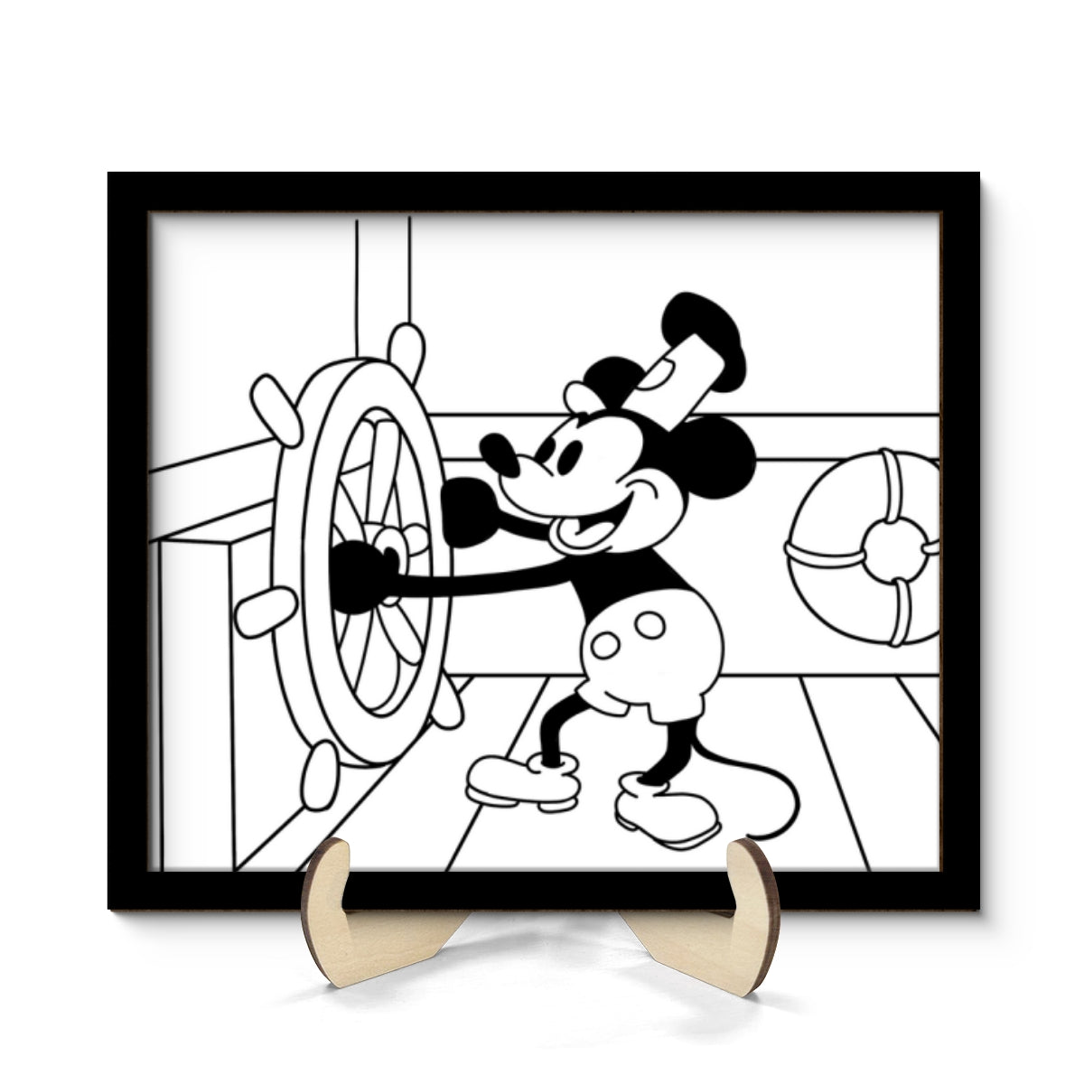 Famous Cartoon Character Personalized 2-Layer Wooden Plaque