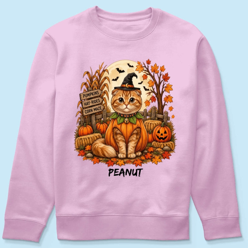Halloween Dog Cat Upload Photo - Personalized Shirt - Halloween Gift For Dog Lovers, Cat Lovers