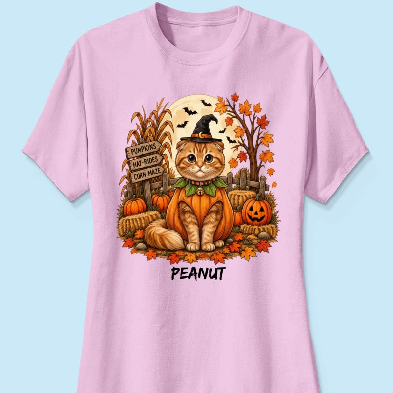 Halloween Dog Cat Upload Photo - Personalized Shirt - Halloween Gift For Dog Lovers, Cat Lovers