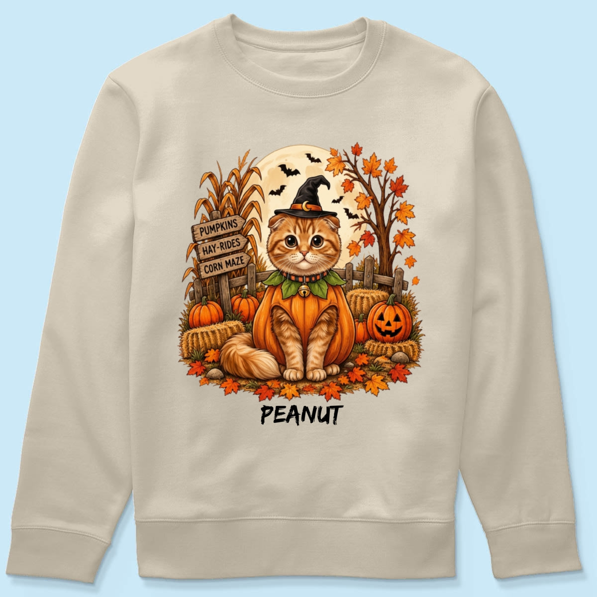 Halloween Dog Cat Upload Photo - Personalized Shirt - Halloween Gift For Dog Lovers, Cat Lovers
