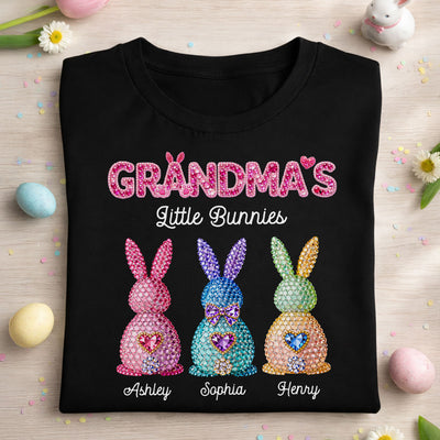 Grandma's Little Bunnies Easter - Personalized Shirt - Sentimental Gift for Grandma