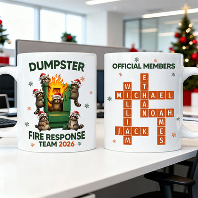 Forever Dumpster Team - Personalized Mug - Funny Holiday Gift for Coworkers