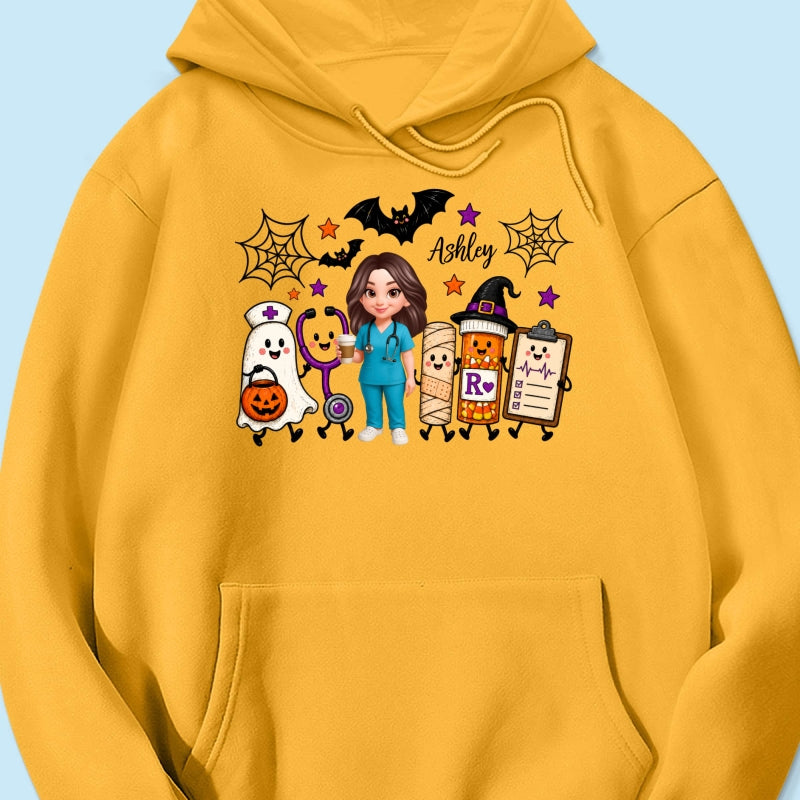 Halloween Cute Nurse Things - Personalized Shirt - Halloween Shirt For Nurse
