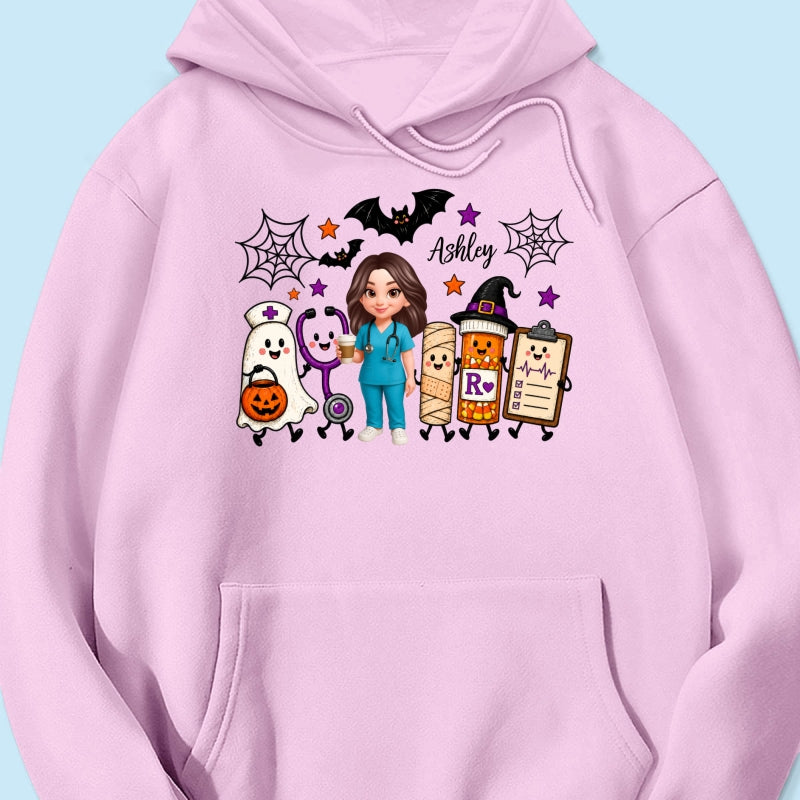 Halloween Cute Nurse Things - Personalized Shirt - Halloween Shirt For Nurse