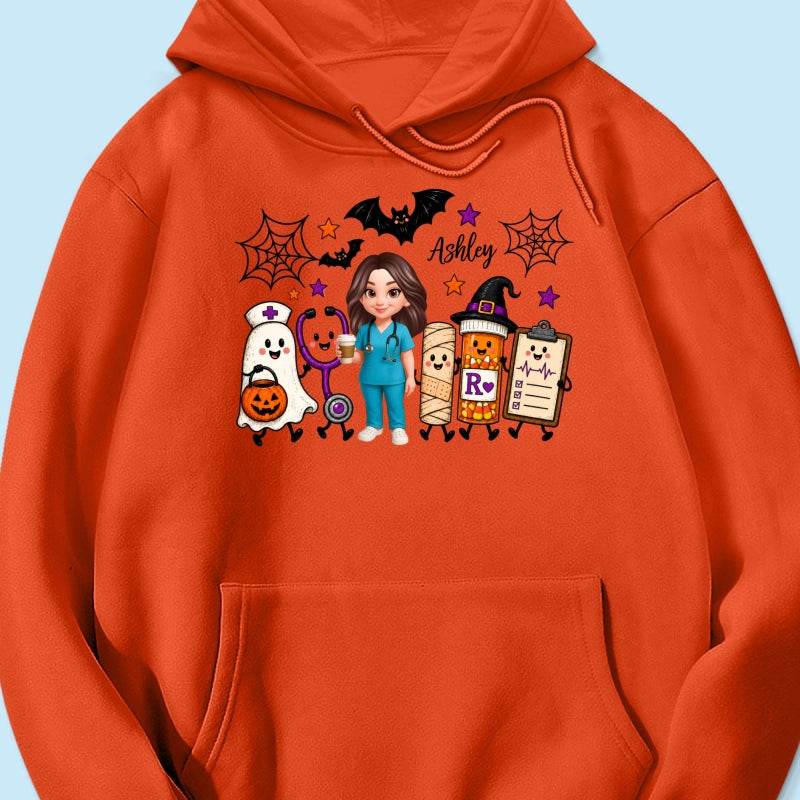 Halloween Cute Nurse Things - Personalized Shirt - Halloween Shirt For Nurse