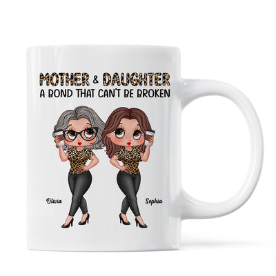 Pretty Sassy Leopard Like Mother Like Daughter Gift For Mom Personalized Mug