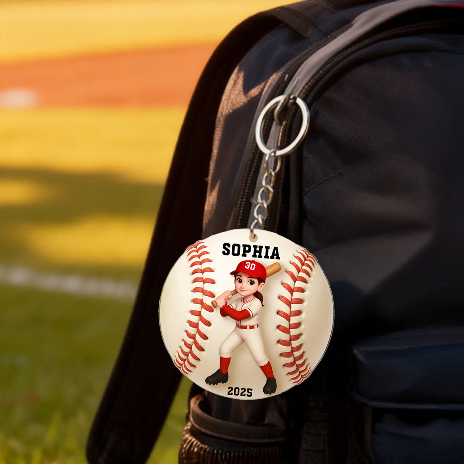 Baseball Player 3D Effect - Personalized Acrylic Ornament - Christmas Gift For Teen Boy Girl, Daughter Son Granddaughter Grandson