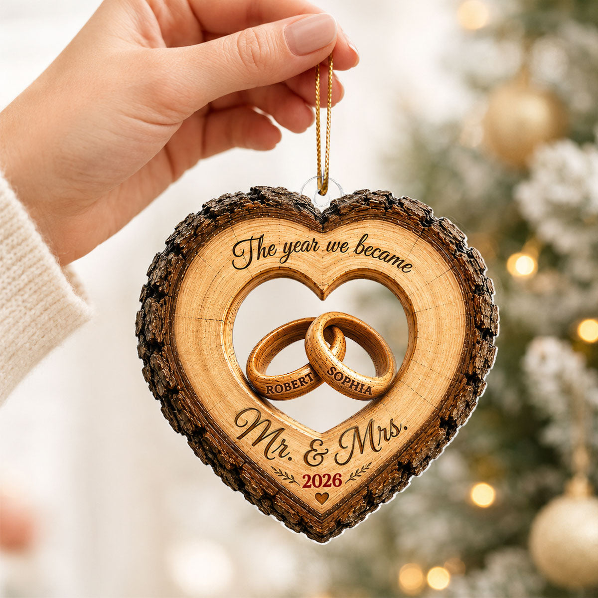 Together Forever Couple Anniversary 2D Flat Plaque - Personalized Acrylic Ornament - Heartfelt Gift for Her, for Him