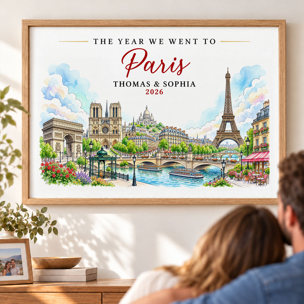 2026 The Year We Went To - Personalized Poster - Travel Keepsake, Christmas Gift for Couples, Family, Friends & Travel Lovers.