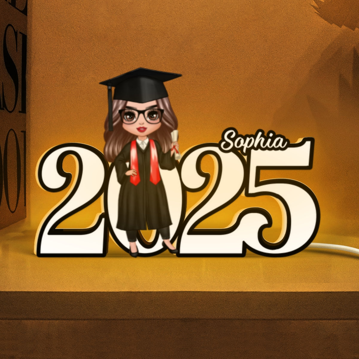2025 Graduation Senior Personalized Light Box, Graduation Gift