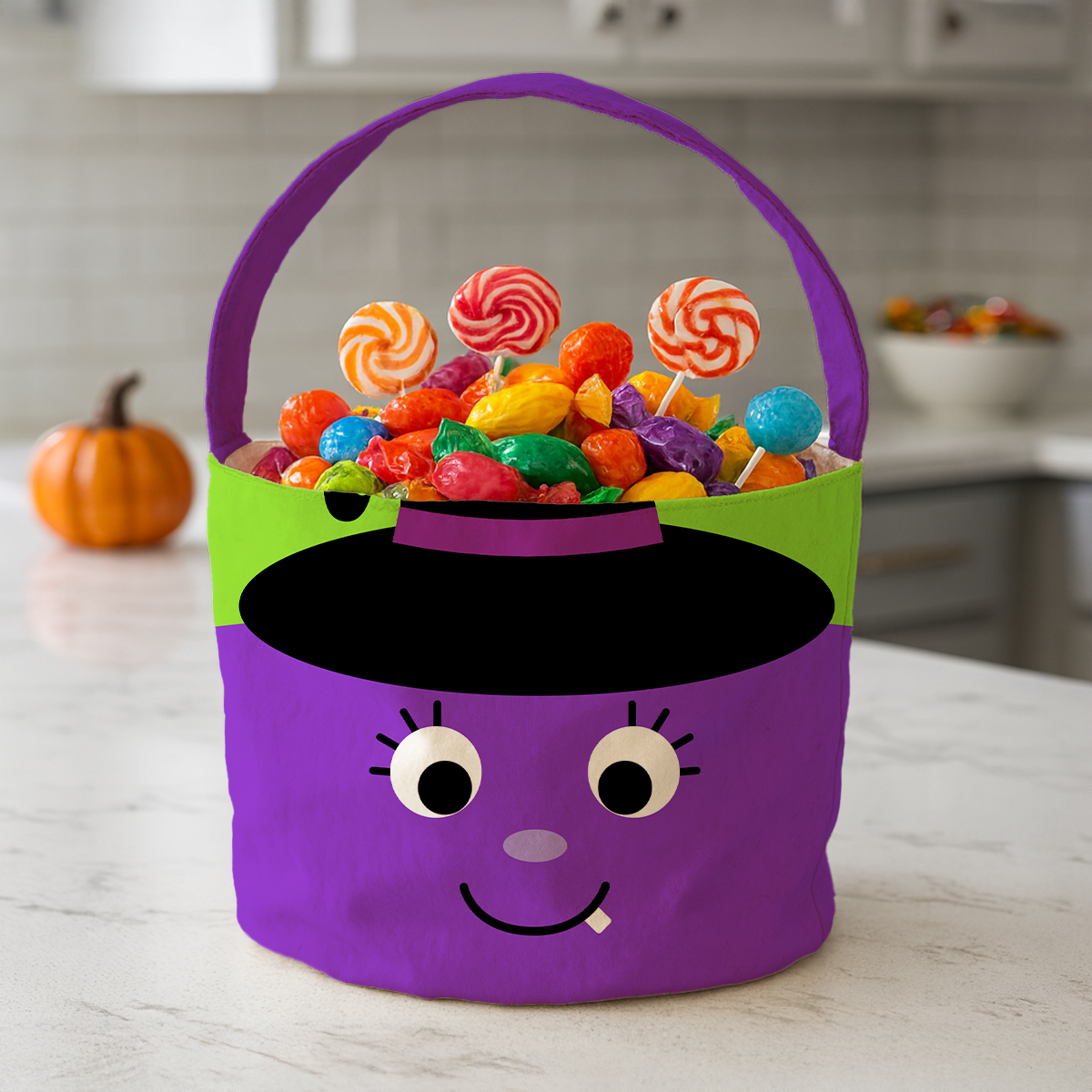 Halloween Character Theme With Name Personalized Trick Or Treat Basket, Halloween Gift For Kids