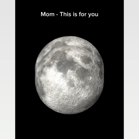 The Day You Became Mom Custom Birth Moon Phase Golden Dust Personalized Poster | A Heartfelt Gift for Mom’s Birthday, Mother’s Day, or Just Because
