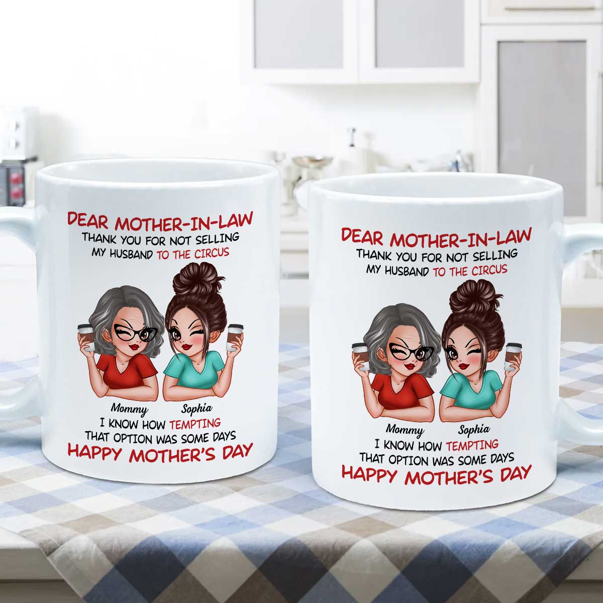 Dear My Mother-in-law Happy Mother's Day Personalized Mug