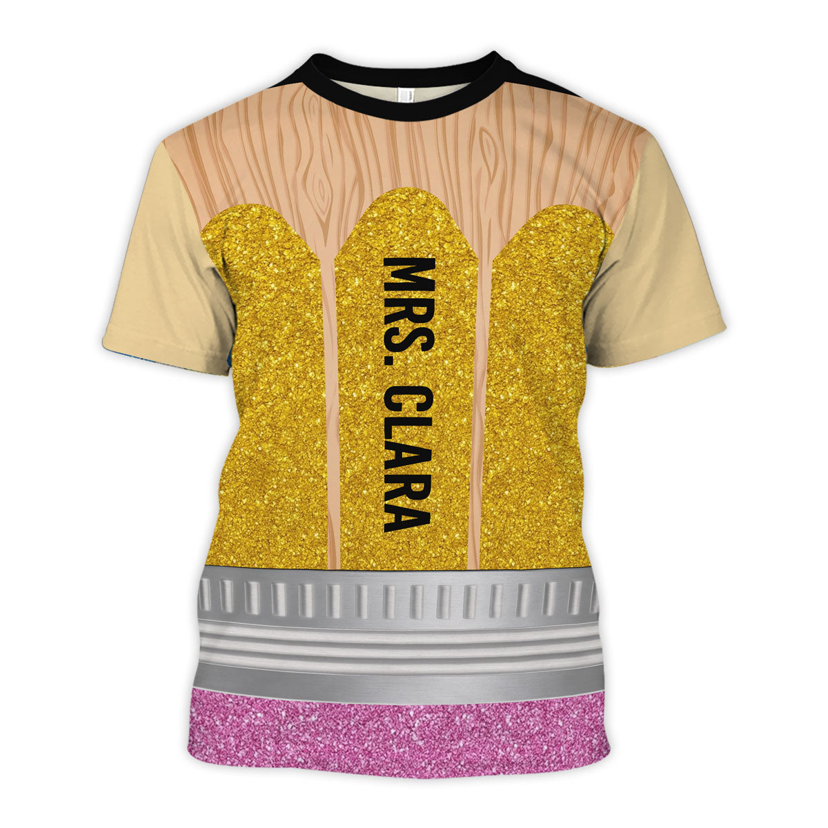 Pencil Personalized Group Matching Shirt, Halloween Costume For Teachers