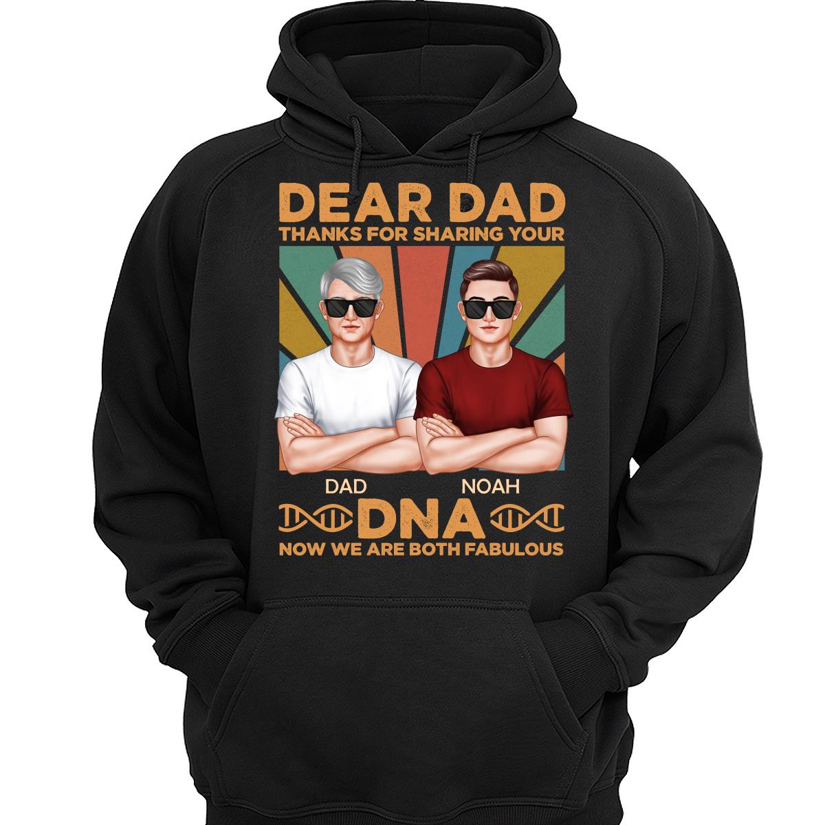 Dad Thanks For Sharing Your DNA Funny Father‘s Day Gift Personalized Shirt