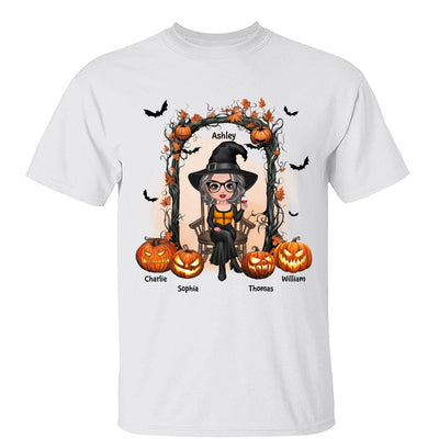 Halloween Grandma Mom Scary Pumpkins Personalized Shirt