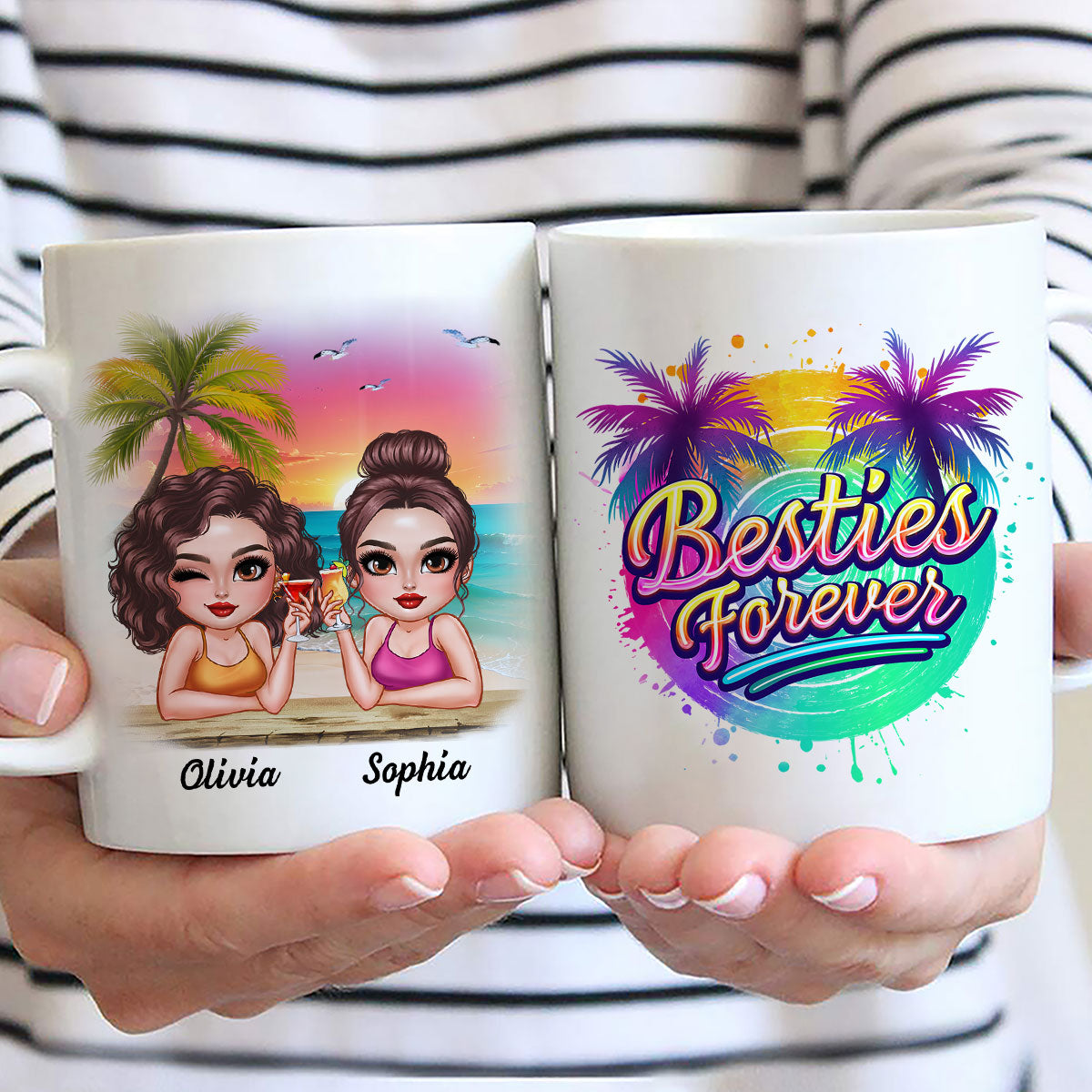 Summer Besties Forever Personalized Mug