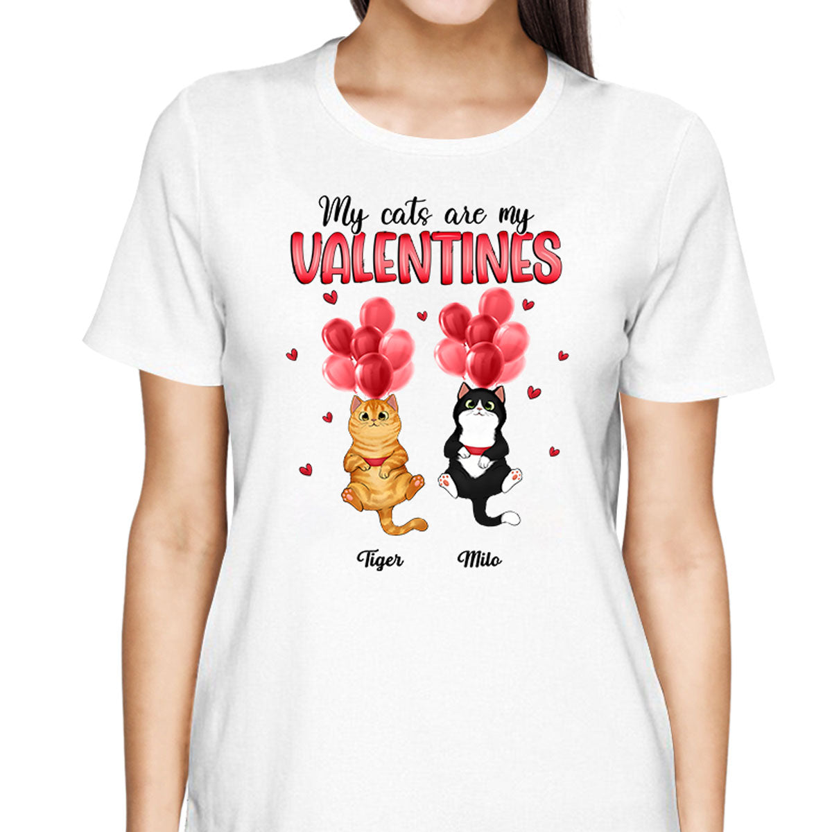 My Cat My  Fluffy Cat Balloon Personalized Shirt