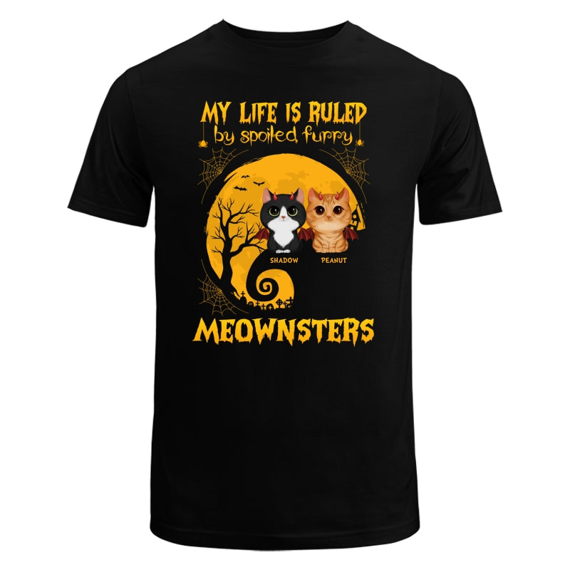 My Life Is Ruled By Meowsters Halloween Cat Lovers Personalized Shirt