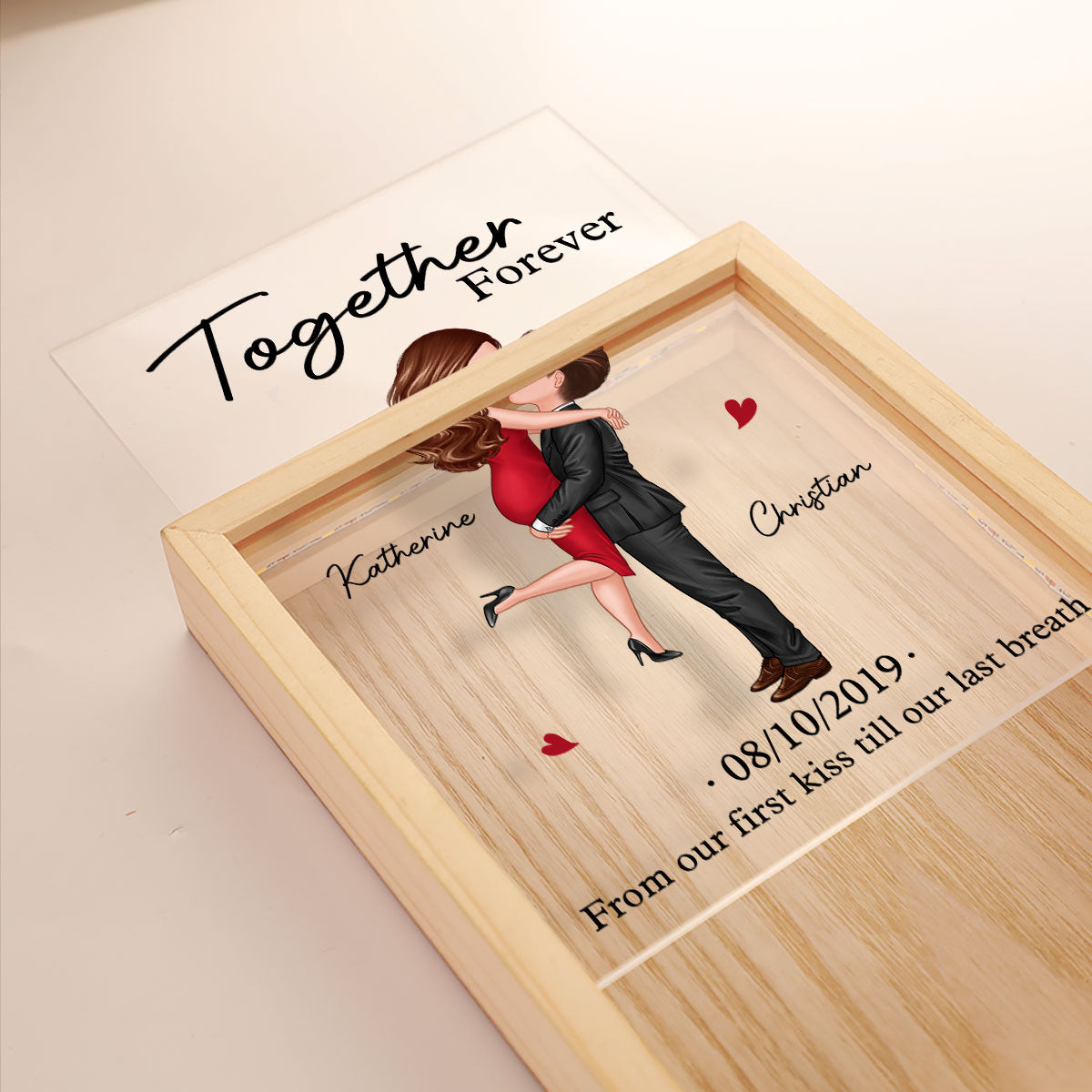 Annoying Each Other Together Forever, Couple Personalized Frame Light Box, Anniversary Gift For Her, Gift For Him