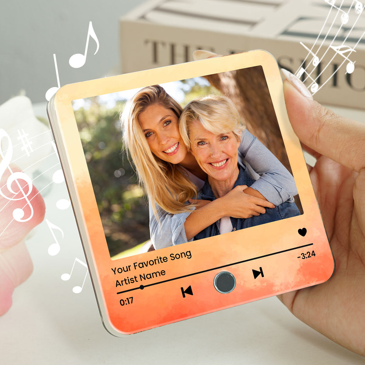 Capturing Mother Daughter Moments Favorite Song Personalized Music Fridge Magnet, Perfect Gift, Music Gift For Mom, Gift From Daughter