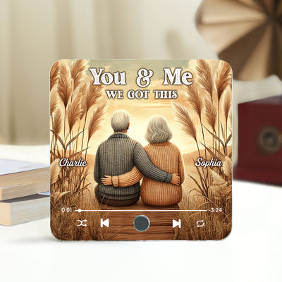 You & Me We Got This Old Couple Personalized Bluetooth Music Fridge Magnet, Valentine's Gift For Her, Gift For Him