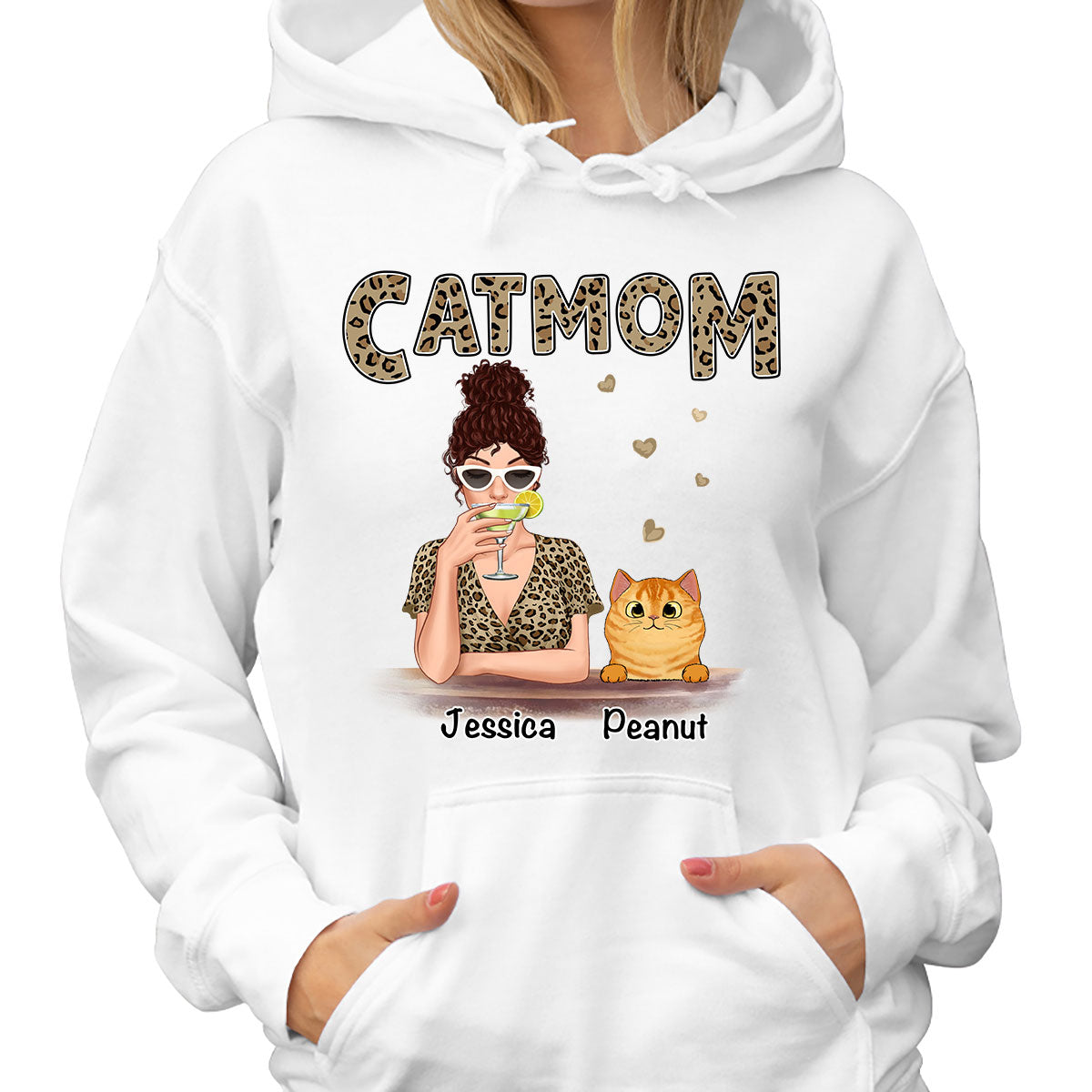 Leopard Shirt Cat Mom Fluffy Cats Personalized Shirt