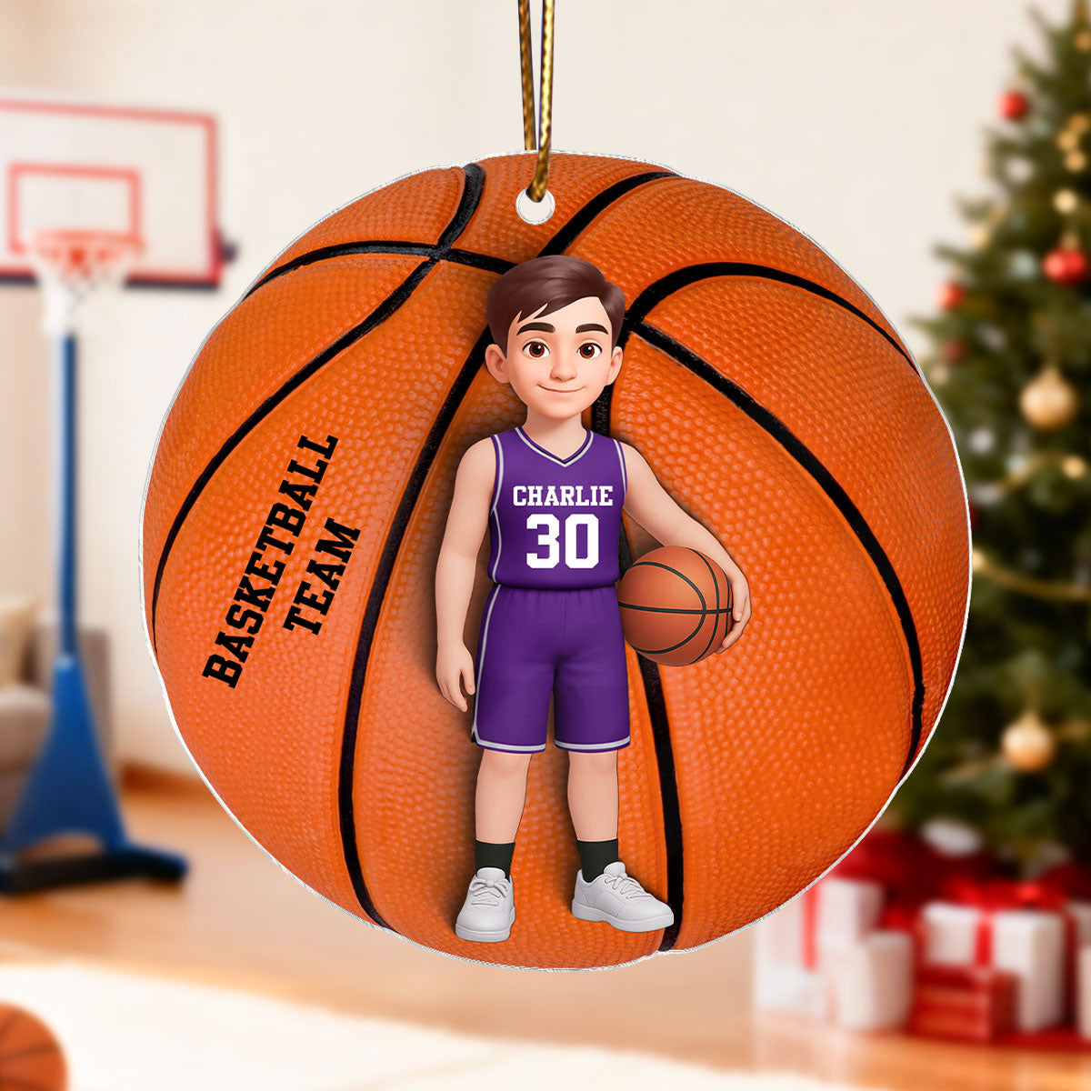 3D Effect Karate Boy Girl - Personalized Acrylic Ornament - Christmas Gift for Daughter or Son