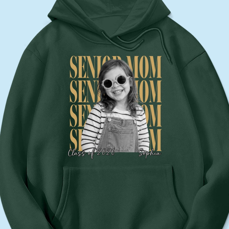 Senior Mom Dad Family Vintage Photo - Personalized Shirt - Class of 2027 Family Shirts
