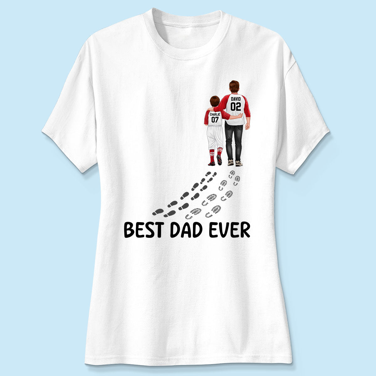 Baseball Dad And Daughter Son You Never Walk Alone Personalized Shirt