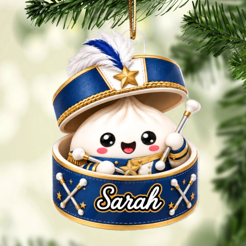 Custom Marching Band Dumpling Squishy Style - Personalized Acrylic Ornament - Christmas Gift for Son, Daughter, Grandkids