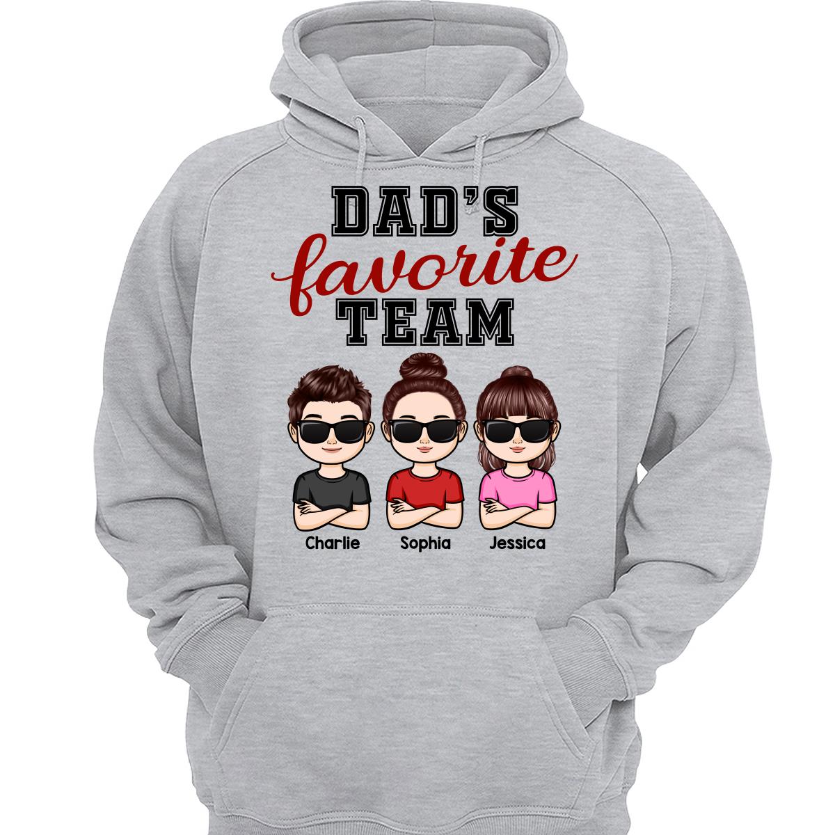 Dad Grandpa Favorite Team Kids Crossed Arm Personalized Shirt