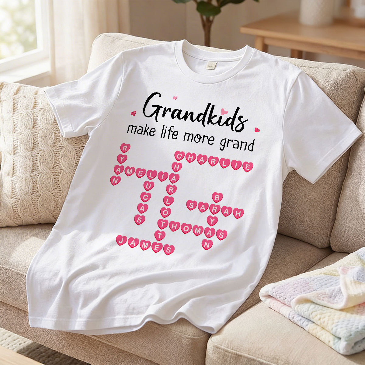 The Greatest Gift You Ever Know Crossword Puzzle Art - Personalized Shirt - Mother's Day Gift For Grandma