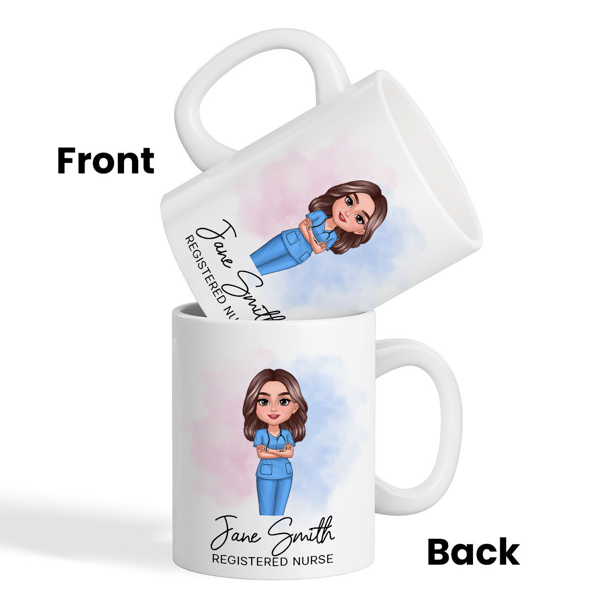 Nurse Personalized Mug, Appreciation Gift, Graduation Gift, Christmas Gift For Colleagues, Boss