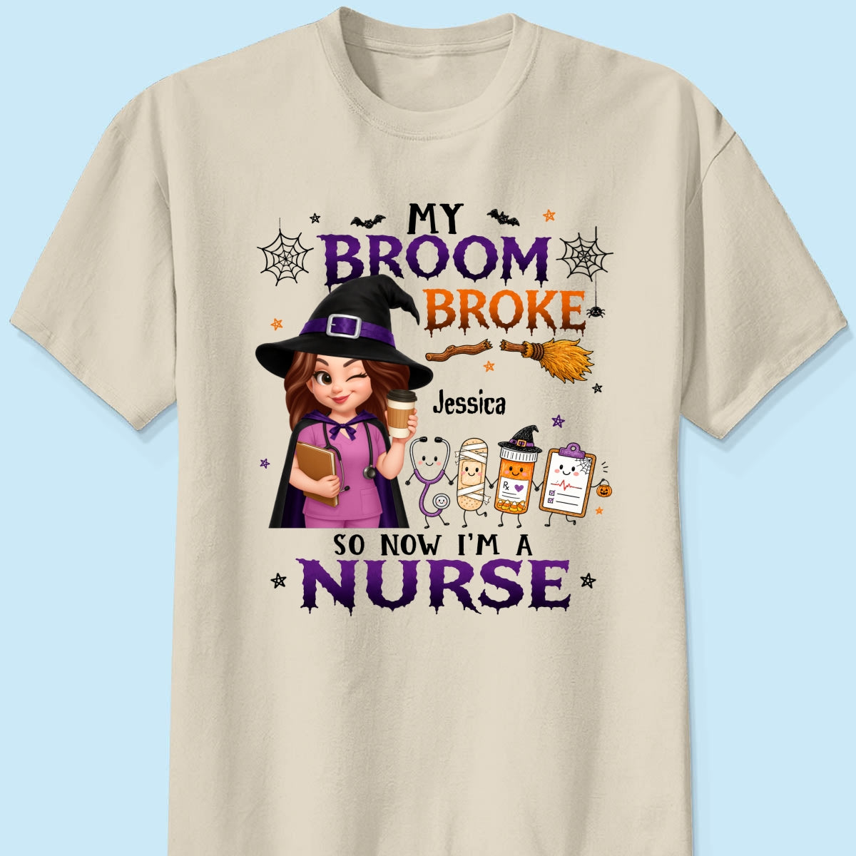 Trending Halloween Nurse - Personalized Shirt - Gift For Nurses, Besties