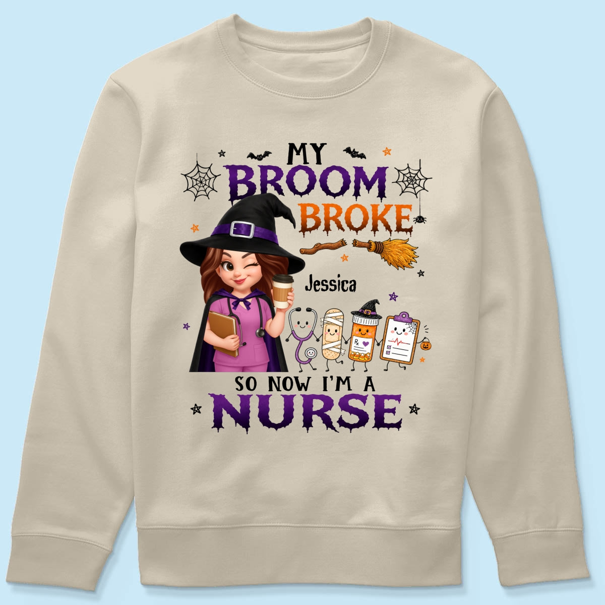 Trending Halloween Nurse - Personalized Shirt - Gift For Nurses, Besties