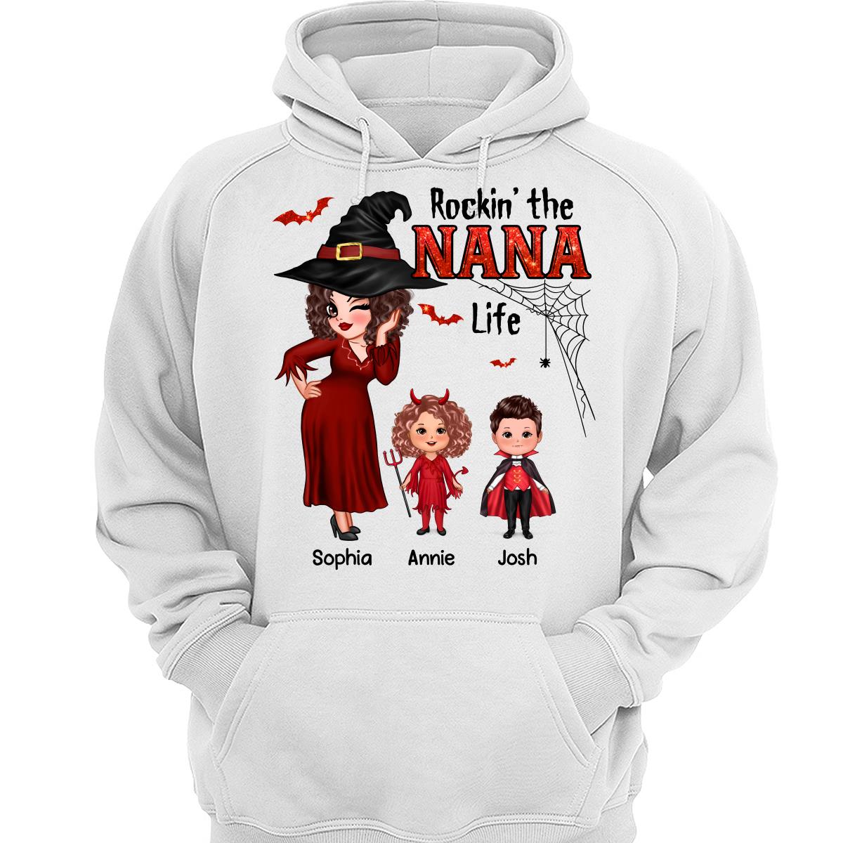 Pretty Grandma Mom Halloween Rockin‘ The Grandma Mom Life Shirt