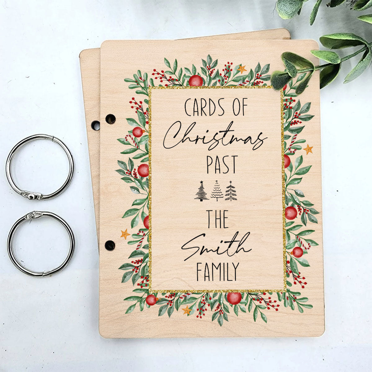 Cards Of Christmas Past Christmas Holy Personalized Christmas Card Keeper