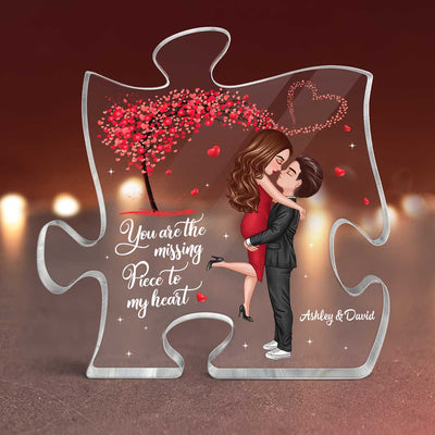 My Missing Piece Couple Personalized Acrylic Puzzle Plaque
