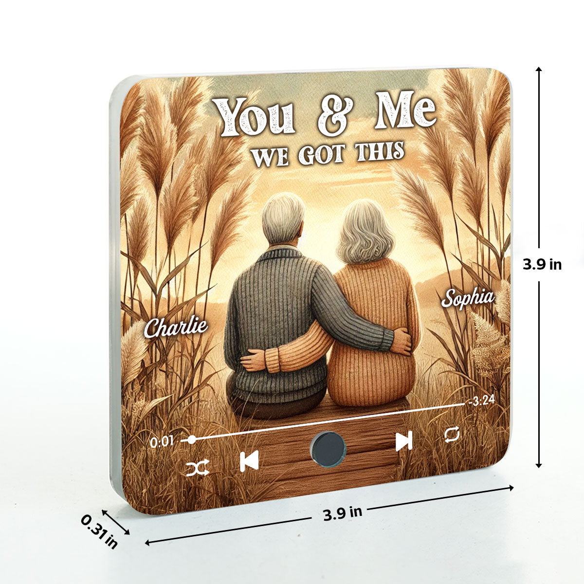 You & Me We Got This Old Couple Personalized Bluetooth Music Fridge Magnet, Valentine's Gift For Her, Gift For Him
