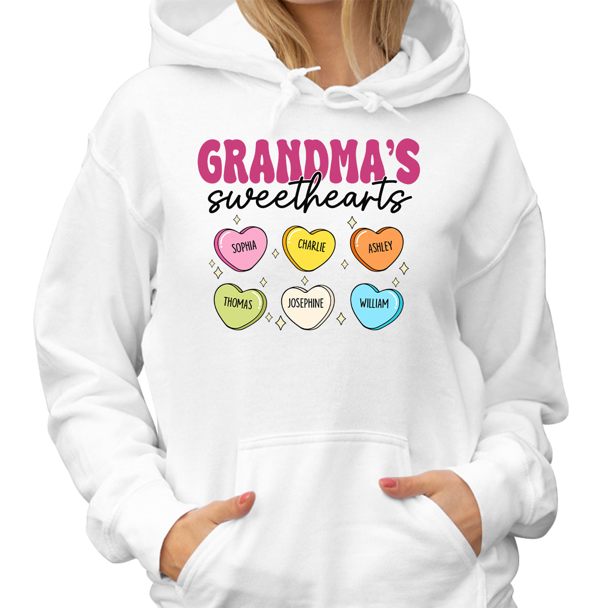 Grandma‘s Sweethearts Valentine’s Day For Grandma Mom Personalized Shirt