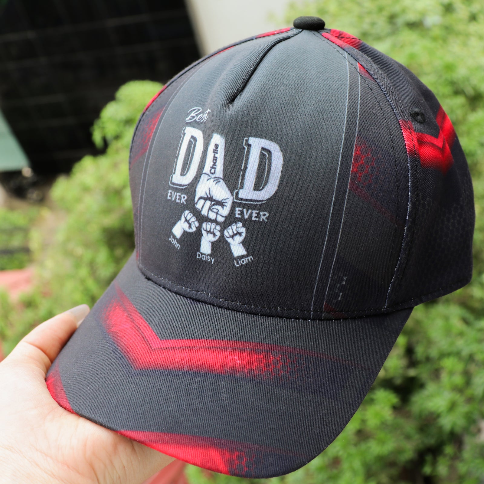 Best Dad Ever Fist Bump - Personalized Classic Cap - Gift For Dad, Gift For Husband, Gift For Grandpa