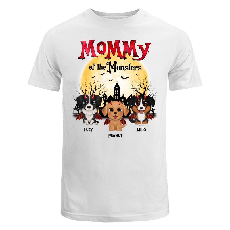 Halloween Mommy Of The Monsters Watercolor Cute Dogs Personalized Shirt