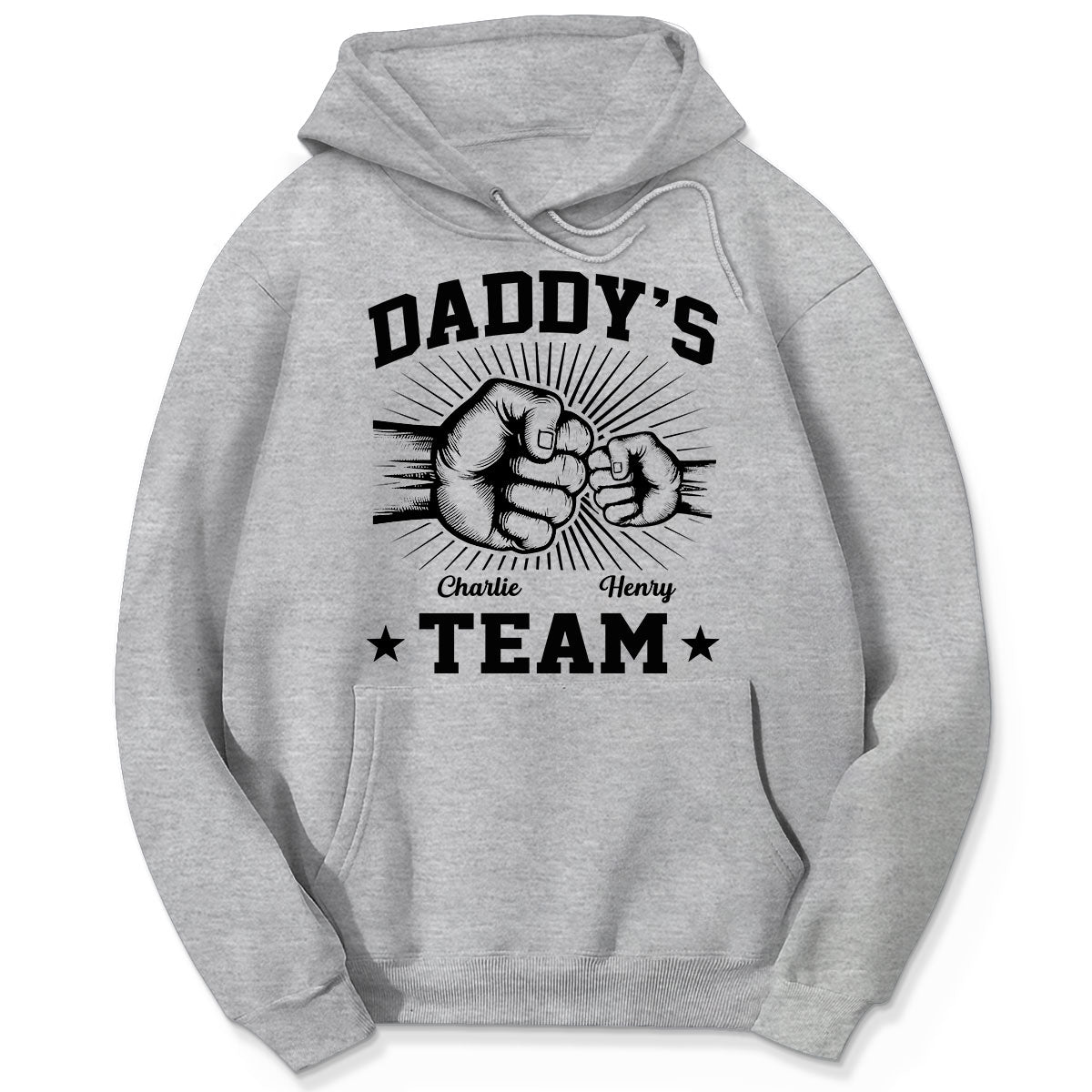 Daddy‘s Team Fist Bump Gift For Dad Personalized Shirt