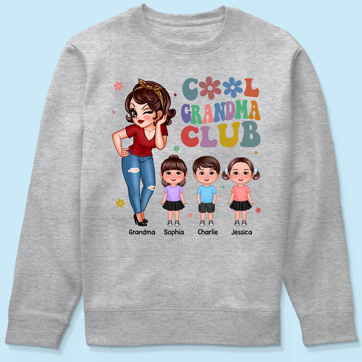 Cool Grandma Club - Personalized Shirt - Gift For Grandma