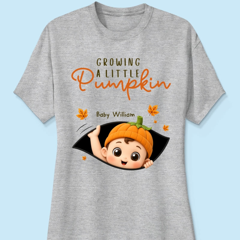 Trending Baby Pumpkin - Personalized Shirt - Fall Season Gift For Wife, Daughter - Pregnancy Announcement