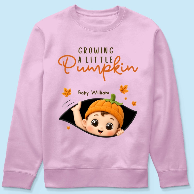 Trending Baby Pumpkin - Personalized Shirt - Fall Season Gift For Wife, Daughter - Pregnancy Announcement
