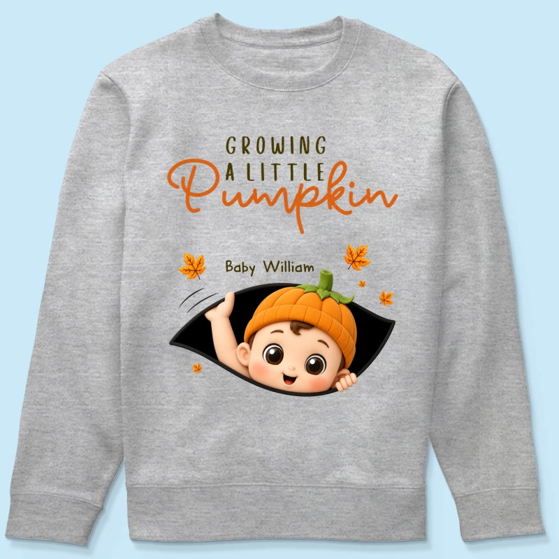 Trending Baby Pumpkin - Personalized Shirt - Fall Season Gift For Wife, Daughter - Pregnancy Announcement