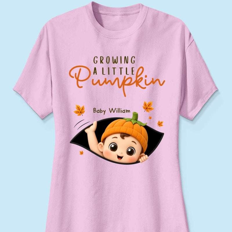 Trending Baby Pumpkin - Personalized Shirt - Fall Season Gift For Wife, Daughter - Pregnancy Announcement