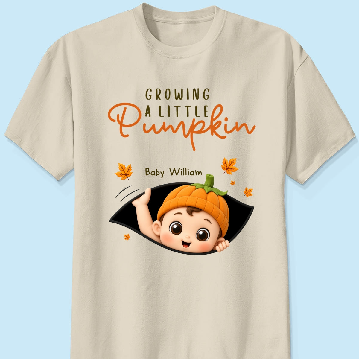 Trending Baby Pumpkin - Personalized Shirt - Fall Season Gift For Wife, Daughter - Pregnancy Announcement